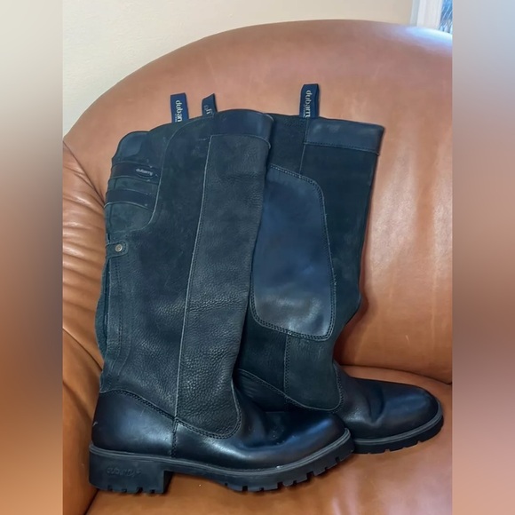 Dubarry of Ireland Clare Gore-tex Leather Womens 8  39 EU Black Country Boots - Picture 7 of 8